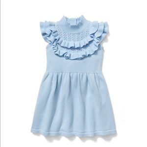 RUFFLE SWEATER DRESS